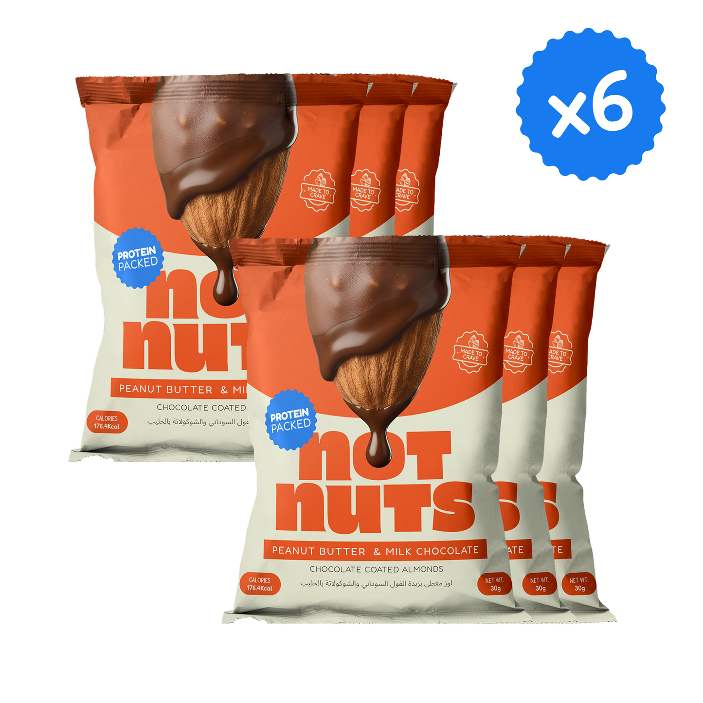Peanut Butter & Milk Chocolate Coated Almonds