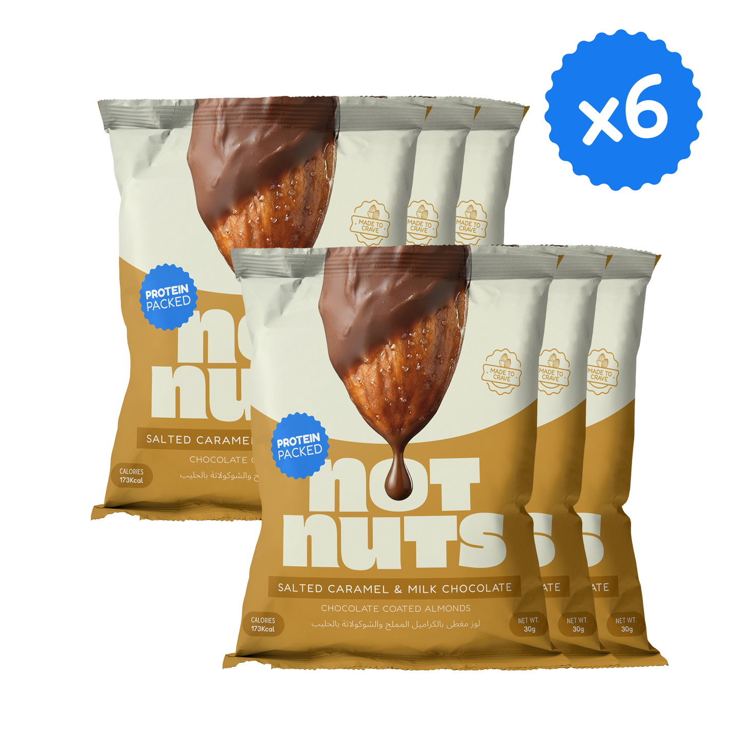 Salted Caramel & Milk Chocolate Coated Almonds