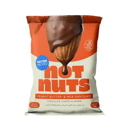 Peanut Butter & Milk Chocolate Coated Almonds