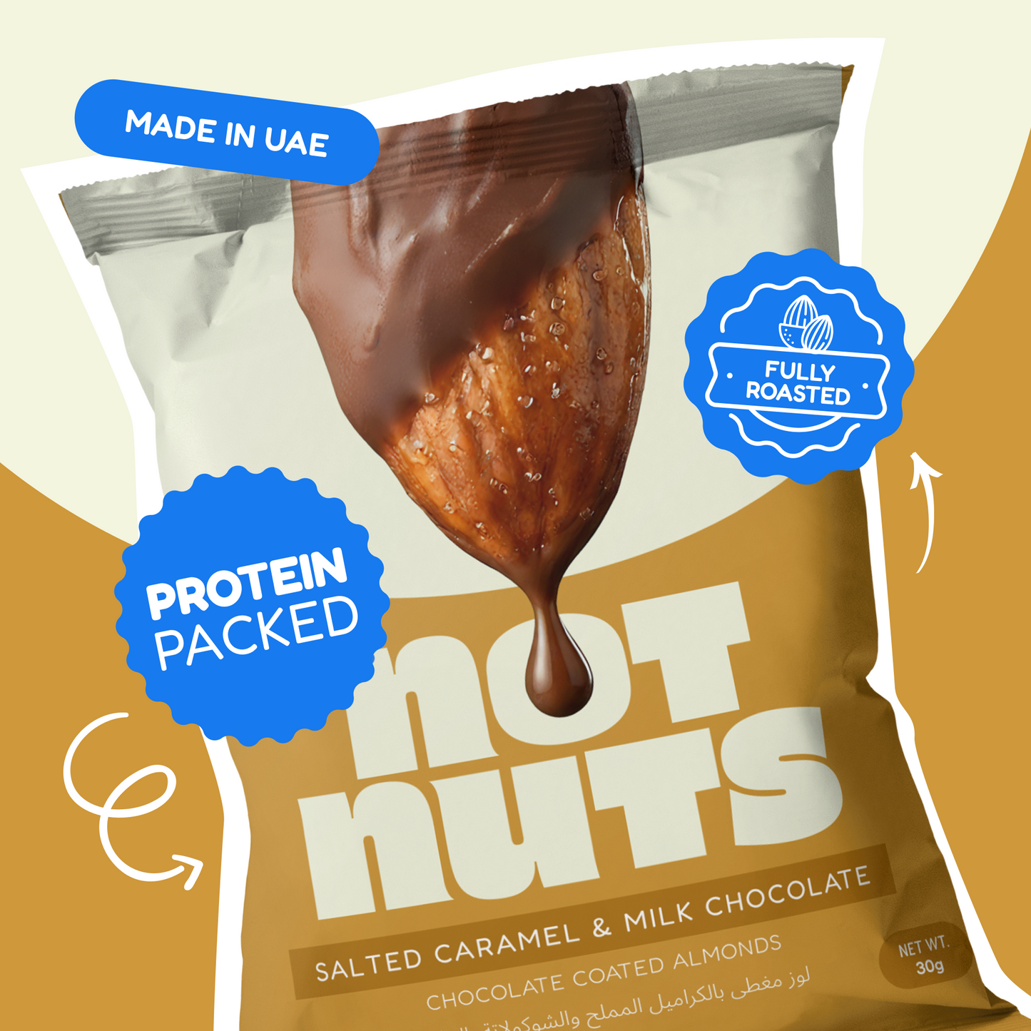 Salted Caramel & Milk Chocolate Coated Almonds