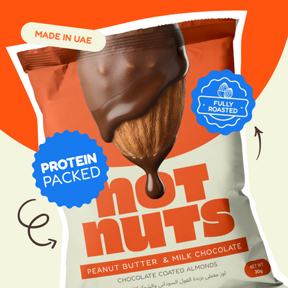 Peanut Butter & Milk Chocolate Coated Almonds