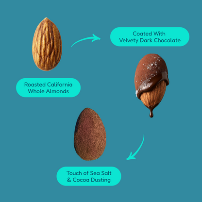 Dark Chocolate & Sea Salt Chocolate Coated Almonds