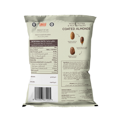 Peanut Butter & Milk Chocolate Coated Almonds