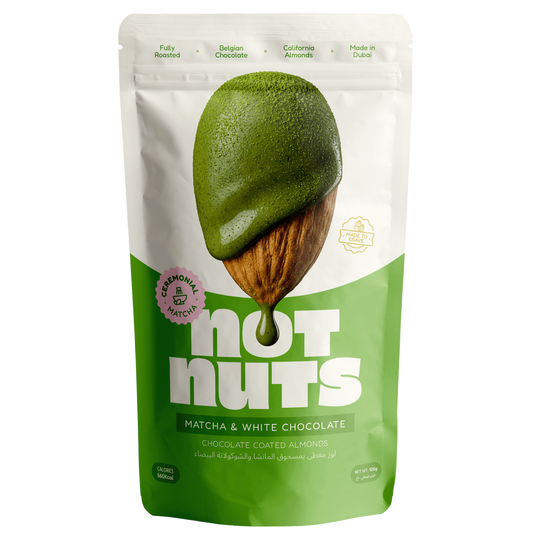 Matcha & White Chocolate Coated Almonds
