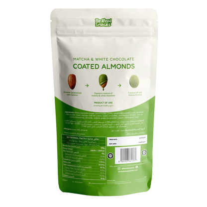 Matcha & White Chocolate Coated Almonds