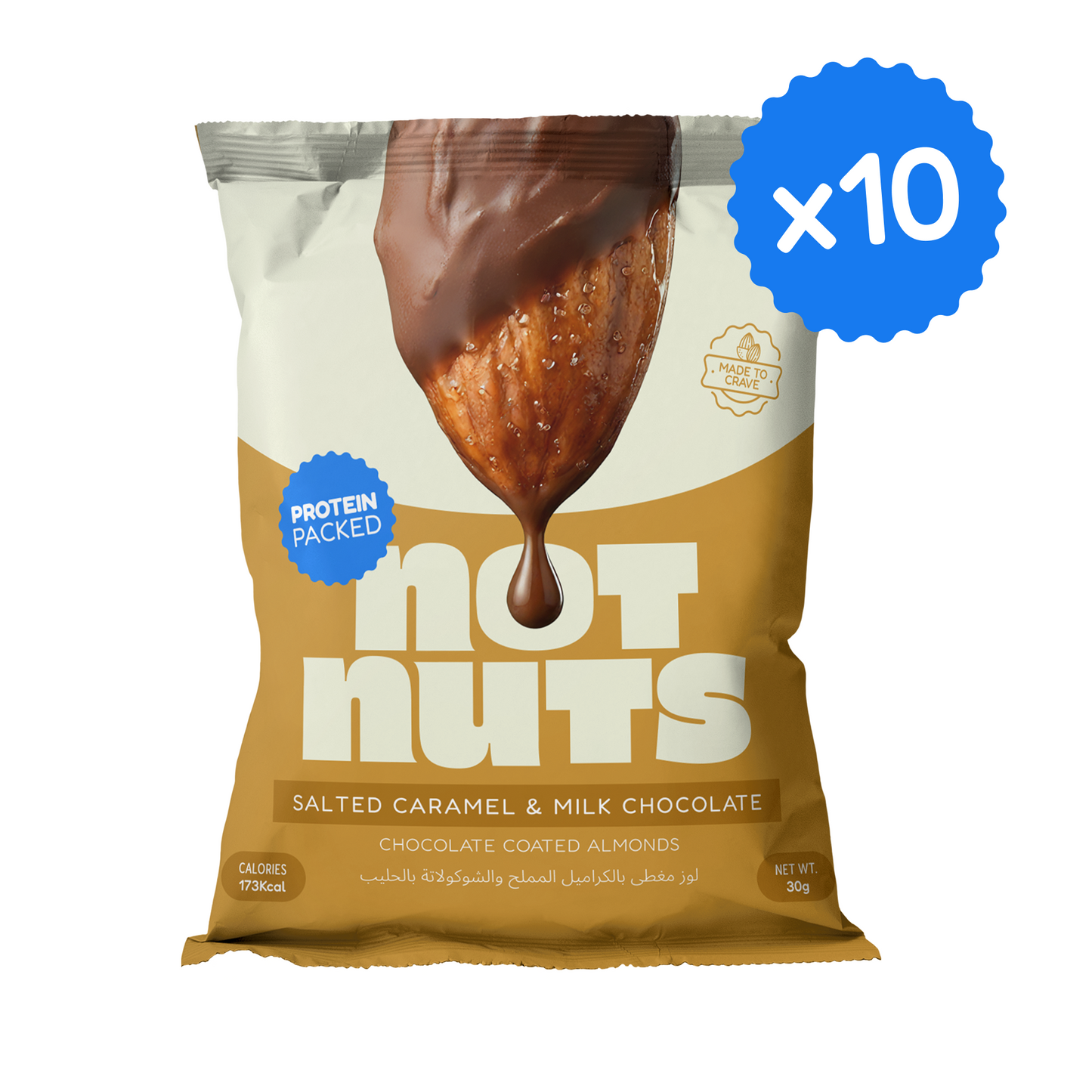Salted Caramel & Milk Chocolate Coated Almonds