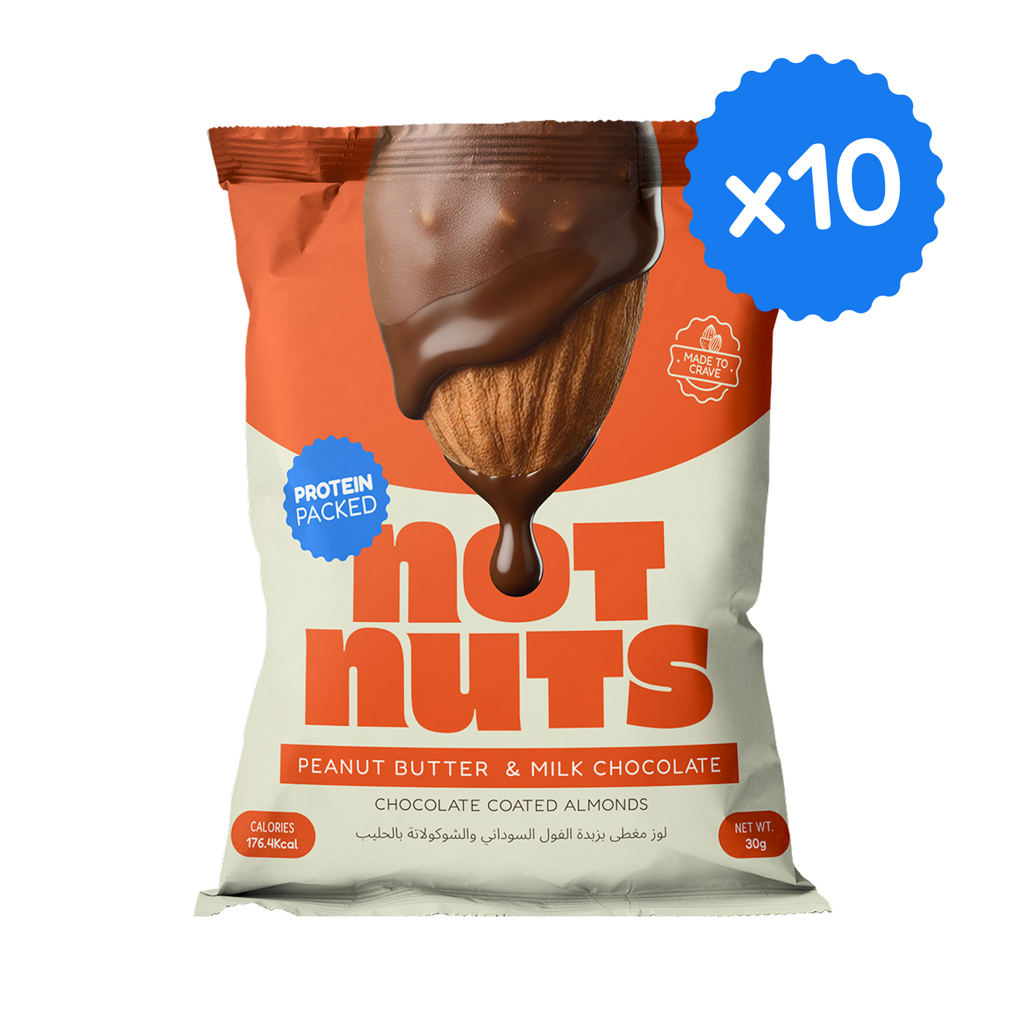 Peanut Butter & Milk Chocolate Coated Almonds