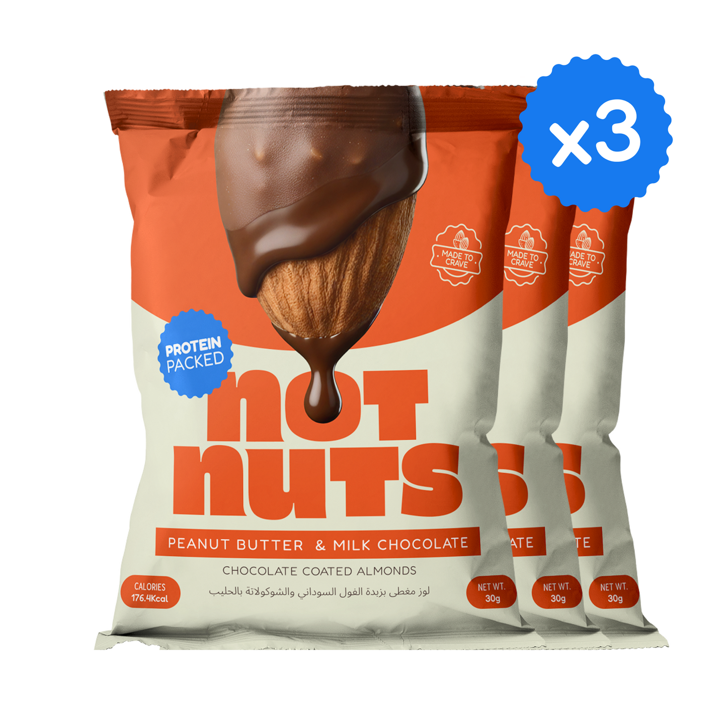 Peanut Butter & Milk Chocolate Coated Almonds