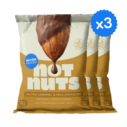 Salted Caramel & Milk Chocolate Coated Almonds